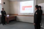 Naczelnik UC w Suwałkach Tomasz Butkiewicz prezentuje działalność urzędu