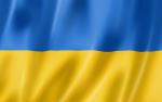 tło zdjęcia flaga Ukrainy, niebieski na górze, żółty na dole