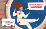finansoaktywni, misja budżet, plan do działania, ostatni moment na zgłoszenie do konkursu, postać dziewczyny w stroju kosmonauty